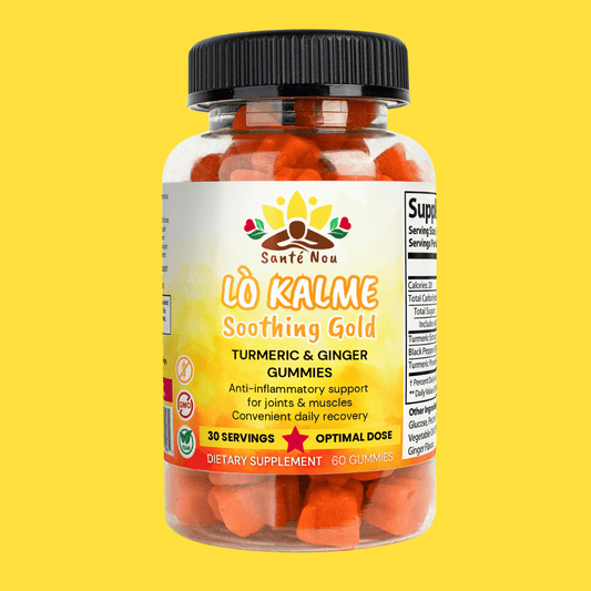 Lò Kalme: Soothing Gold Turmeric & Ginger Gummies